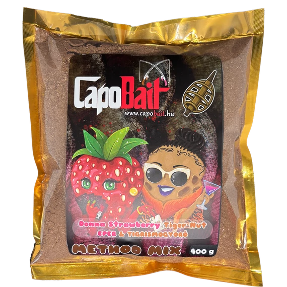 Donna Strawberry Tiger Nut Method Mix – Eper-Tigrismogyoró ízesítésű method etetőanyag, 400g