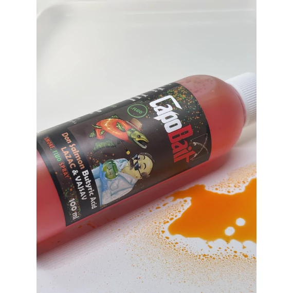 Don Salmon Butyric Acid Aroma Spray FLUO – Lazac és vajsav aroma, csalikra, method mixekhez, 100 ml